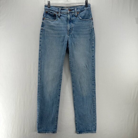 Madewell Denim - Madewell The Perfect Vintage Straight Jeans Size 26 Mid-Rise Stretch Denim Blue